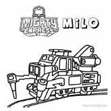 Mighty Express Coloring Pages Nate Freight Xcolorings sketch template
