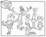 Ferb Phineas Coloring Pages Printable Cool2bkids sketch template