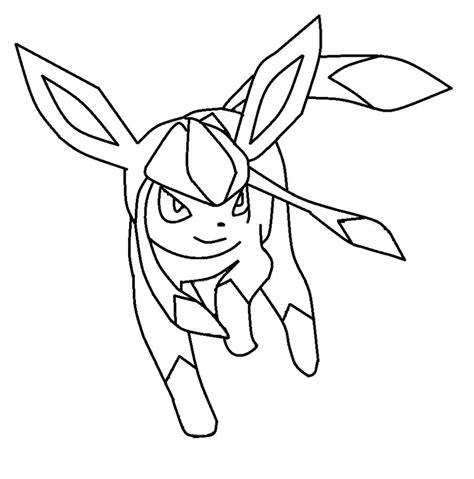 glaceon pokemon coloring page coloring home