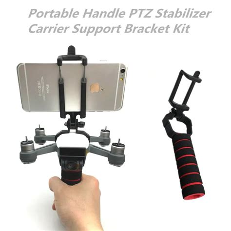 printed dji spark accessories portable handle ptz stabilizer carrier bracket kit gimbal drone
