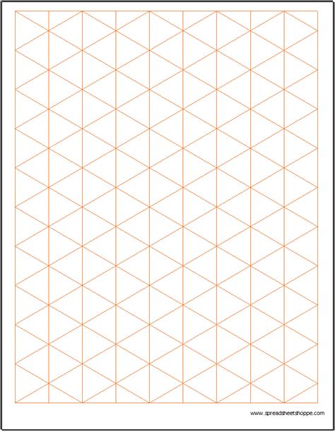 isometric graph paper template spreadsheetshoppe