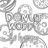 Donut Worry sketch template