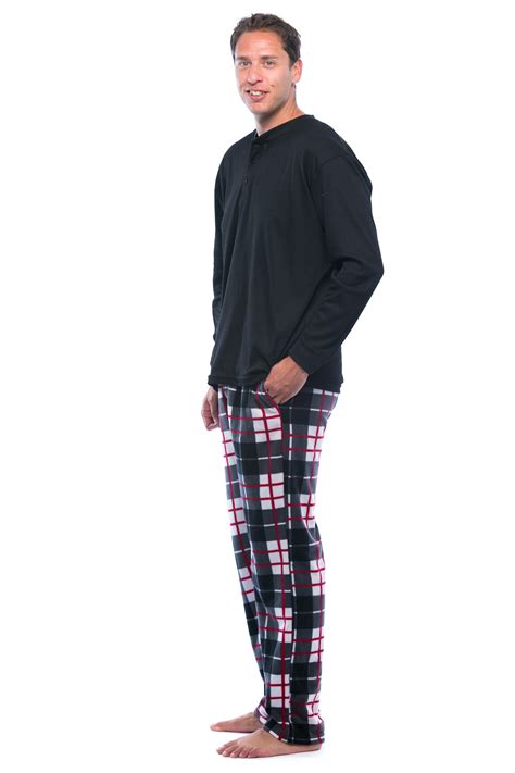 followme mens pj set fleece pajama bottom  thermal top ebay