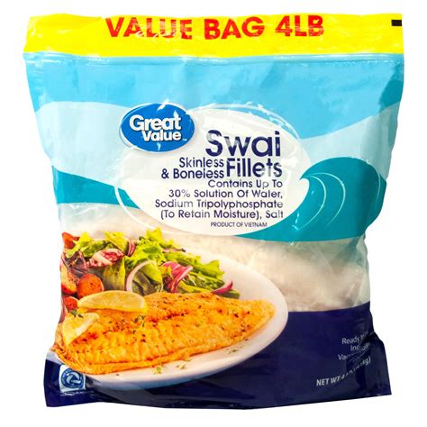 great  swai skinless boneless fillets  bag  lb walmart