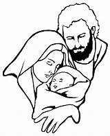 Coloring Pages Jesus Christmas Mary Baby Religious Bible Colouring Kids Drawing Sheets Joseph Caring Christ Christian Clipart Children Printable Color sketch template