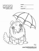 Pages Sheltie Coloring Getcolorings Frodo sketch template