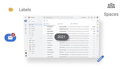 「gmail」が新デザインを発表、メール・チャット・ビデオ通話機能を簡単にスイッチ可能に Gigazine