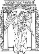 Angel Coloring Pages Stitch Adult Printable Realistic Colouring Print Adults Angels Coloriage Beautiful Sheets Color Male Christmas Ange Books Fairy sketch template