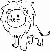 Lion Coloring Pages Colouring Color Cartoon Printable Print Getcolorings sketch template
