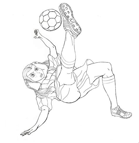 girl playing soccer coloring pages coloring pages