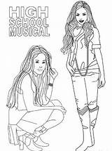 School Musical High Coloring Sharpay Evans Beautiful Pages Search Print sketch template