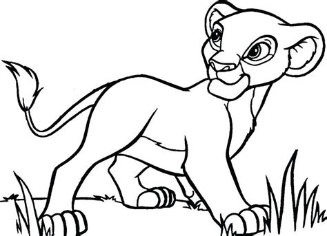 baby lion coloring pages printable coloring pages