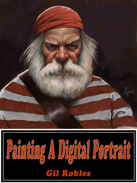 painting  digital portrait   pirate