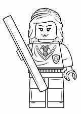 Lego Klocki Granger Hermiona Kolorowanka Kolorowanki Kategorii Hermione Druku sketch template