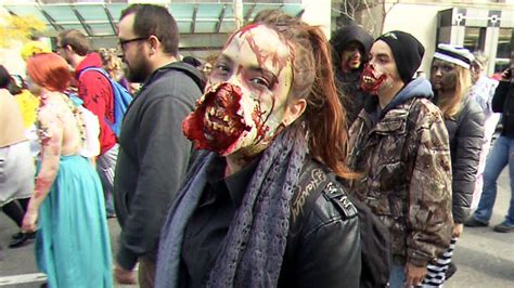 scary scene downtown toronto overtaken by zombies ctv