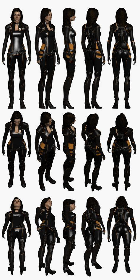 Mass Effect 2 Miranda Model Reference Loyalty Outfit By Troodon80