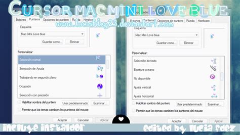 mac mini love blue for mouse cursors free cool mouse cursors download