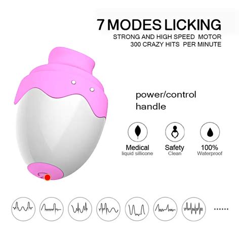 7 Speeds Nipple Sucking Oral Licking Tongue Blowjob Egg Vibrator