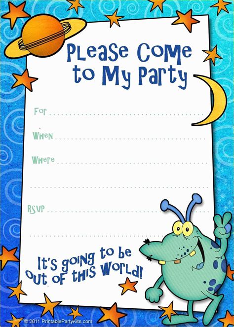 birthday party invitations  kids  templates  kids birthday