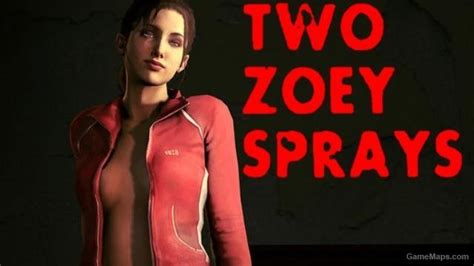 Zoey Sprays Left 4 Dead 2 Gamemaps
