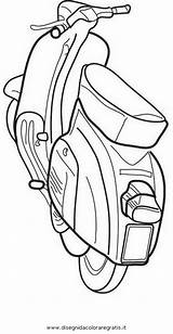 Vespa Malvorlage Motorrad Transportmittel Coole Kategorien sketch template