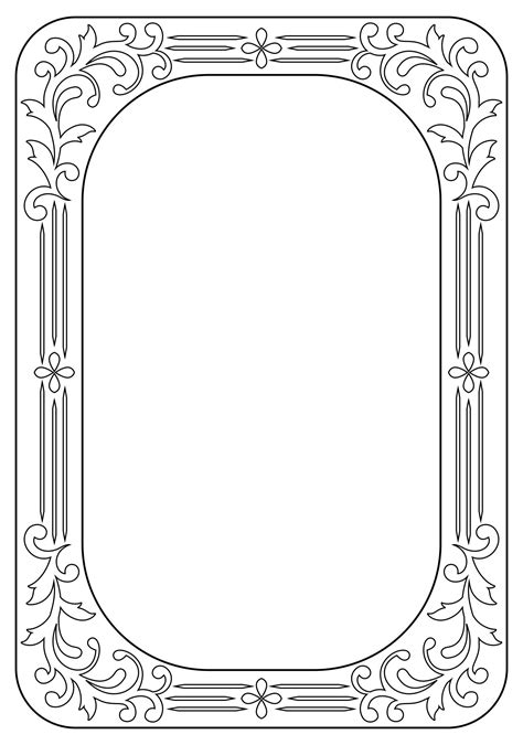 printable coloring page picture frame     printablee