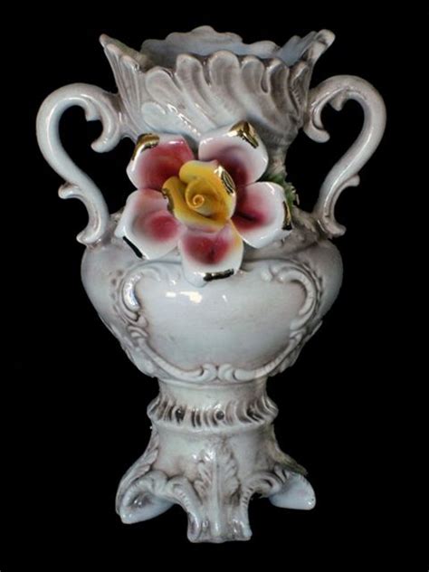 capodimonte usa italian imports pottery vase vintage porcelain vintage vases