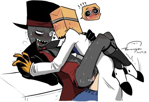 rule 34 anthro black gloves black hat blush crying