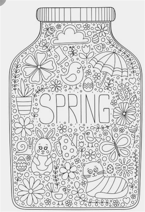 pin  beyza kilic  ilkbahar spring coloring pages coloring pages
