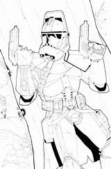 Wars Star Coloring Pages Battle Clone Trooper Printable Getcolorings Color sketch template