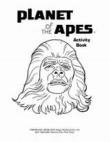 Apes sketch template
