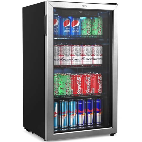homelabs beverage refrigerator  cooler mini fridge  glass door  soda beer  wine