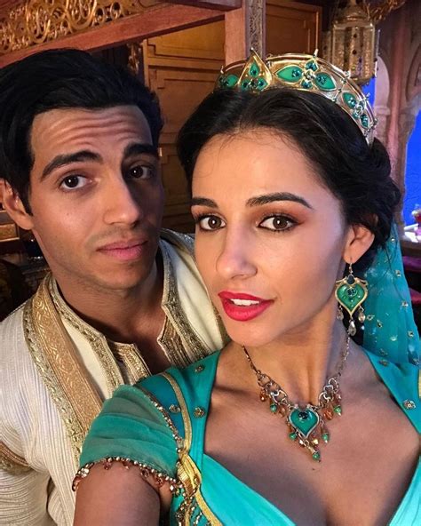 Mena Massoud As Aladdin And Naomi Scott As Princess Jasmine From Disney