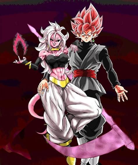 Majin Android 21 X Goku Black Rose By Turles17 Dragon Ball Know