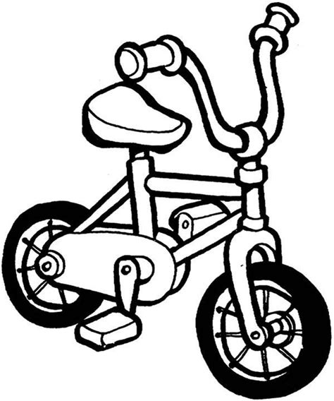 pin  bicycle coloring pages