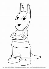 Backyardigans Austin Draw Drawing Step sketch template