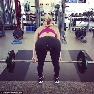 Lindsey Vonn Bends Over To Show Off The Tattered Leggings Chewed Up By