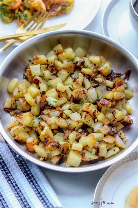 skillet breakfast potato recipe savory thoughts recipe