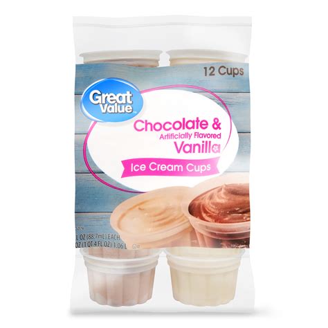 great  chocolate vanilla ice cream cups  oz  count walmartcom
