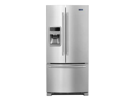 maytag mfifrz refrigeratorfreezer french door bottom freezer  water dispenser ice
