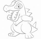 Totodile Coloring Pages Pokemon Printable Colouring Color Supercoloring Version Click Pokémon Drawing Lineart Sheets Template sketch template