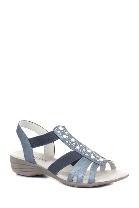 buy pavers blue navy ladies embellished slingback sandals from the next