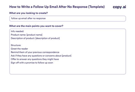 follow  email   response templates   write examples