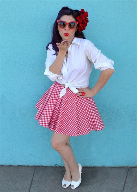 a step by step guide to creating a diy retro inspired rockabilly style pin up girl halloween
