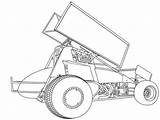 Sprint Car Dirt Track Coloring Pages Drawing Racing Race Cars Late Model Modified Nascar Printable Parthenon Sprintcars Backyard Stock Getdrawings sketch template