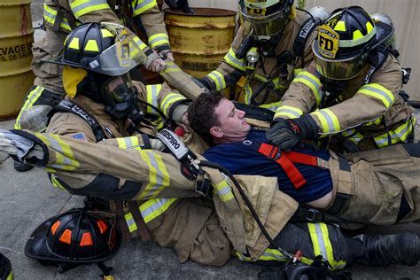 firefighters smoke rapid intervention training moody air force base