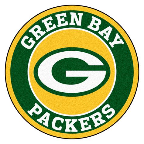 Fanmats® 17959 Nfl Green Bay Packers Round Nylon Area