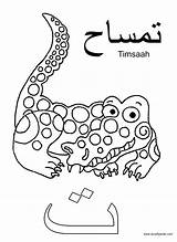 Alphabet Coloring Arabic Pages Worksheets Kids Letters Ta Worksheet Letter Language Printable Arab Crafty Colouring Color Animal Sheets Activities Visit sketch template