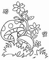 Cogumelos sketch template