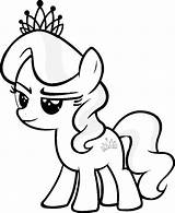 Pony Tiara Trixie sketch template